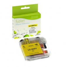 Compatible Brother LC205XXL Yellow Fuzion (HD)